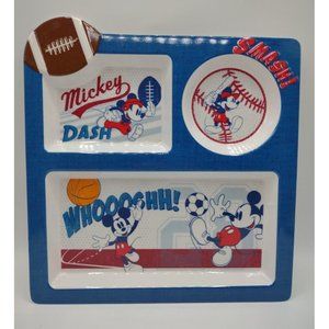 Kohls Disney By Jumping Beans Mickey SPORTS Divided Child's Dish Tray Non-skid